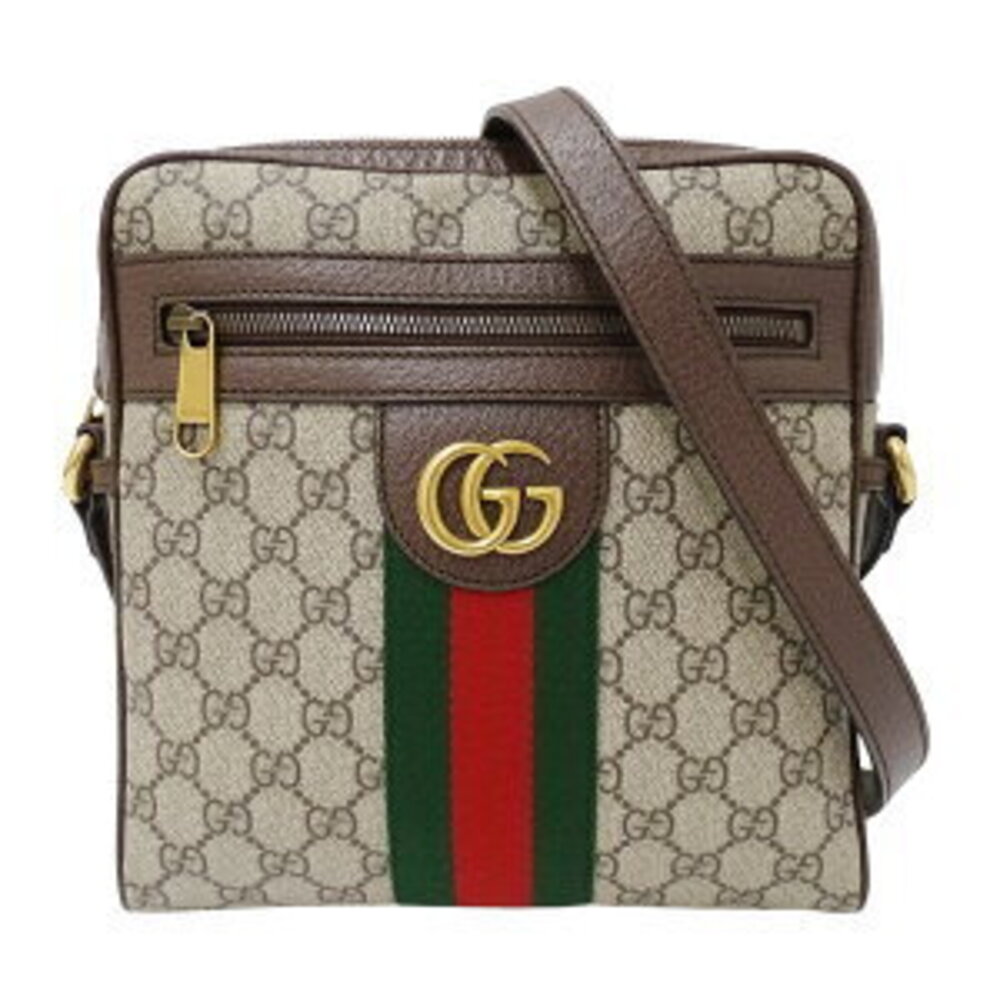 Gucci Bag Shoulder Ophidia GG Supreme Canvas Messenger Beige Crossbody Logo